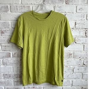 MERINO365 Crew Neck Short Sleeve 100% Merino Wool Tee Size M Excellent Green